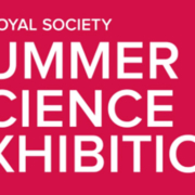 White text against red background reading Royal Society Summer Science Exhibition