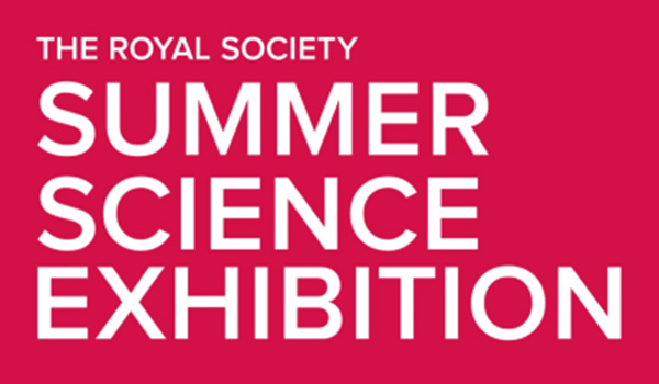 White text against red background reading Royal Society Summer Science Exhibition