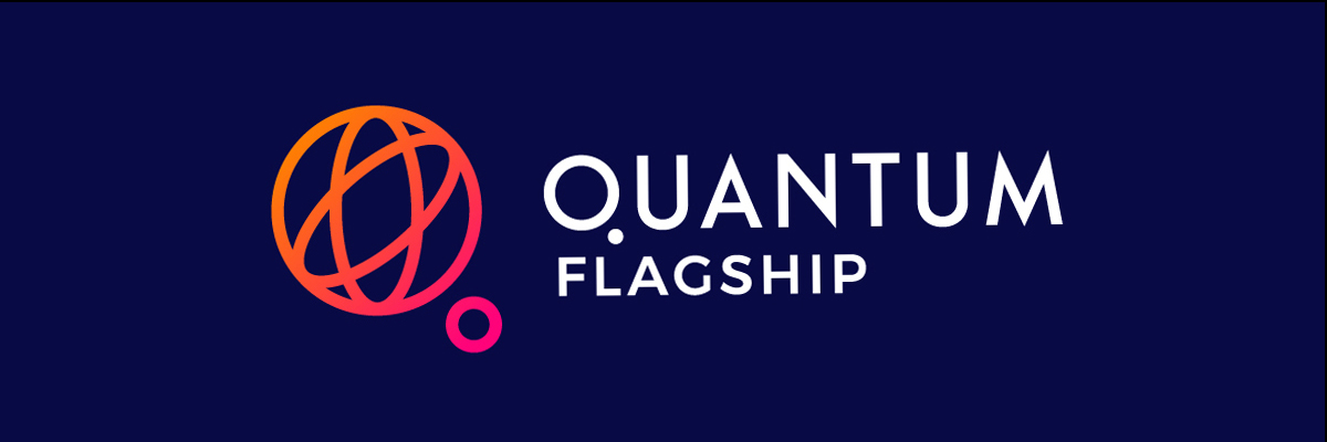 For decoration only. Banner showing the EU Quantum Flagship programme logo.