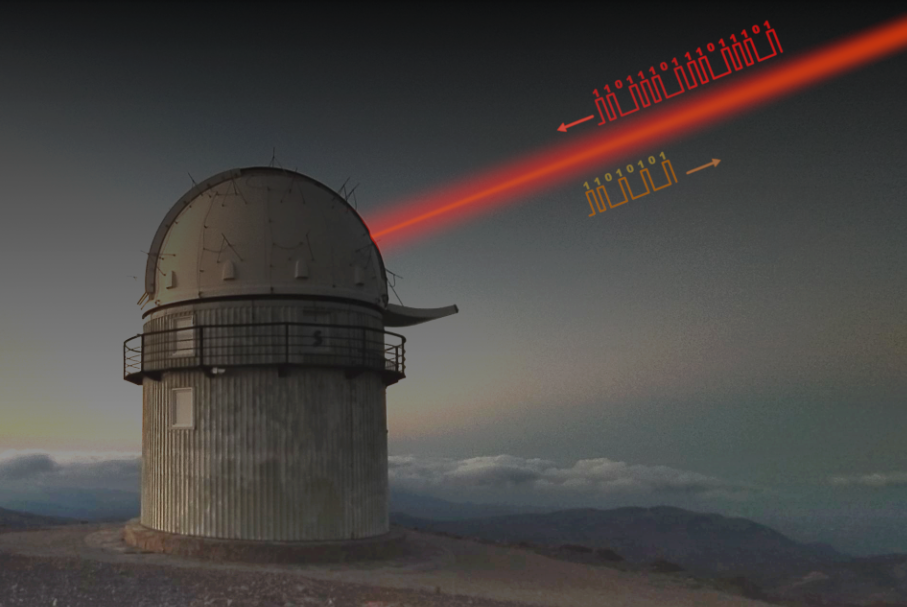 Photo of Skinakas Optical Ground Station for decorative purposes only
