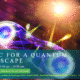 For decoration only. Abstract image, courtesy of Professor Mehul Malik at Heriot-Watt University. The image is a graphic representation of two photons that are bound together against a backdrop of light. At the bottom of the image there is a banner with practical information about the event, including the title, date and venue.